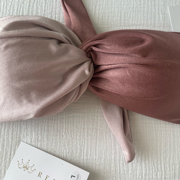 NWT REINA Bikini Swimsuit Rose Pink Large - Picture 7 of 13